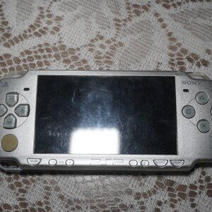 Sony PSP 3000 Mystic Silver Handheld Console Used Working